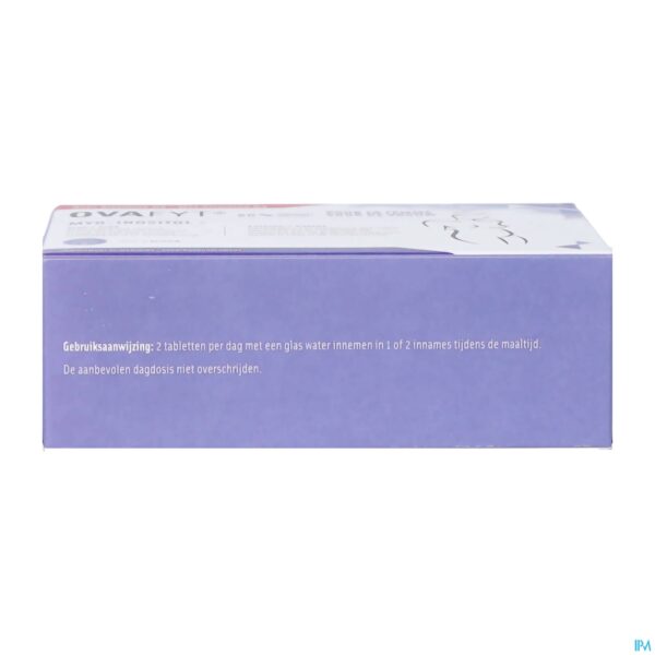 Packshot Ovafyt Myo-inositol Folaat Zink Vit D Tabl 60
