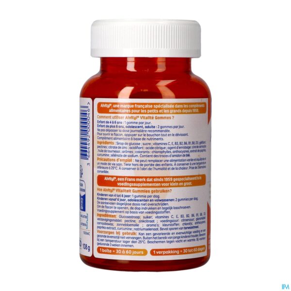 Packshot Alvityl Vitaliteit Gummies 60