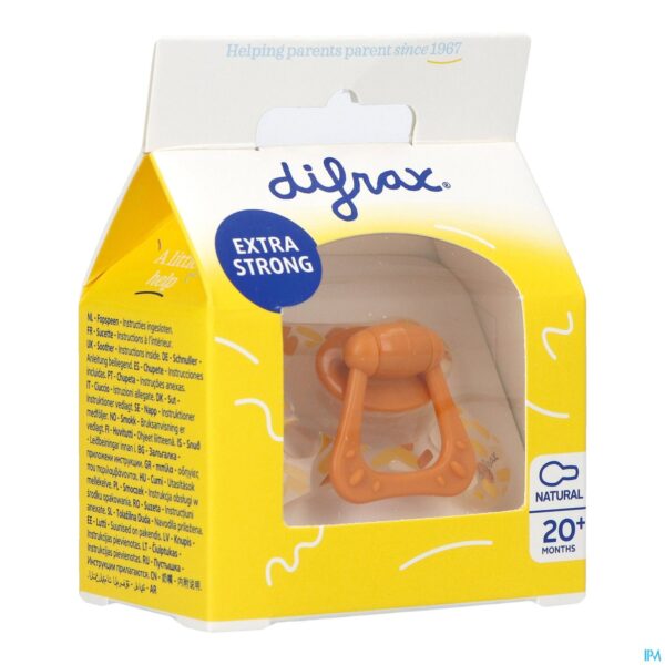 Packshot Difrax Fopspeen Natural 20m+ Assorti