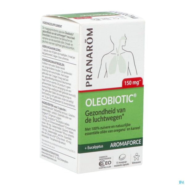 Packshot Pranarom Aromaforce Oleobiotic Caps 15