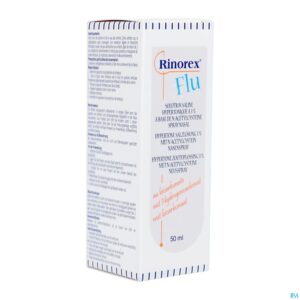Packshot Rinorex Flu Neusspray Fl 50ml