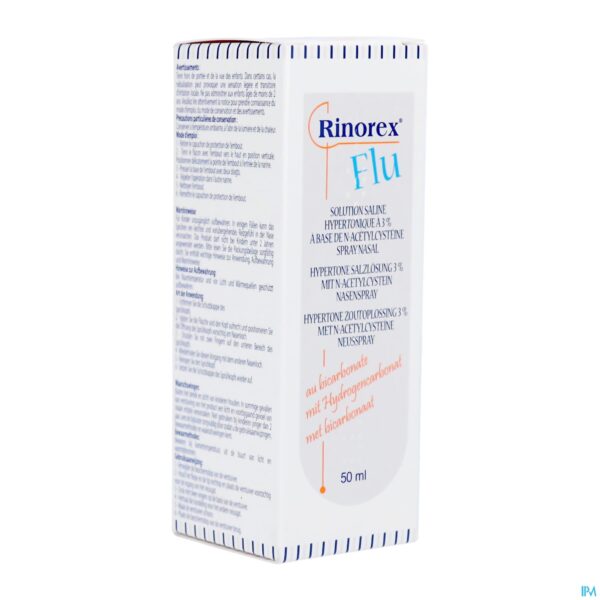 Packshot Rinorex Flu Neusspray Fl 50ml
