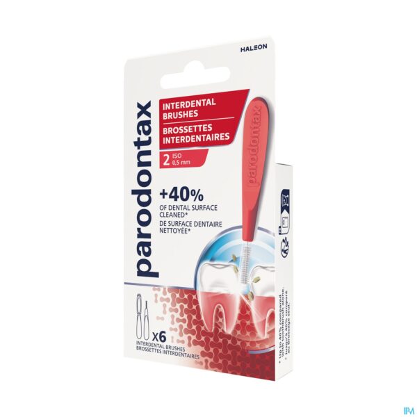 Packshot Parodontax Interdental Brushes 0,5mm 6