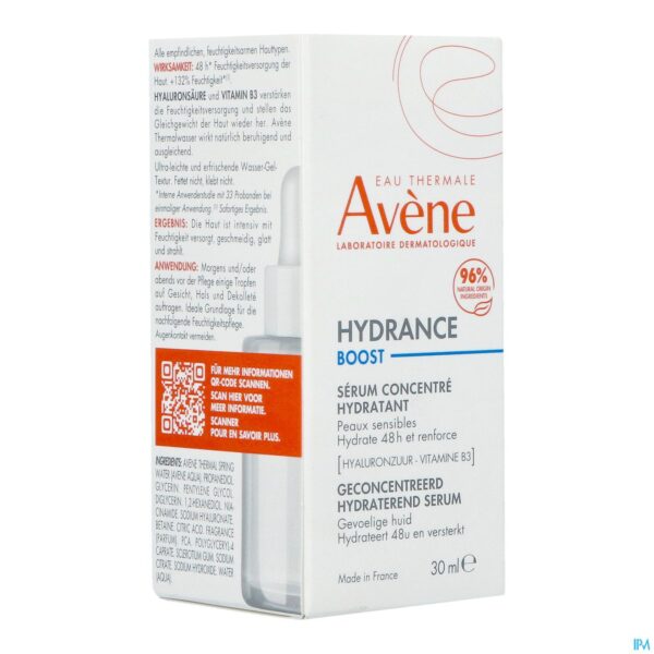 Packshot Avene Hydrance Boost Geconc. Hydrat. Serum 30ml