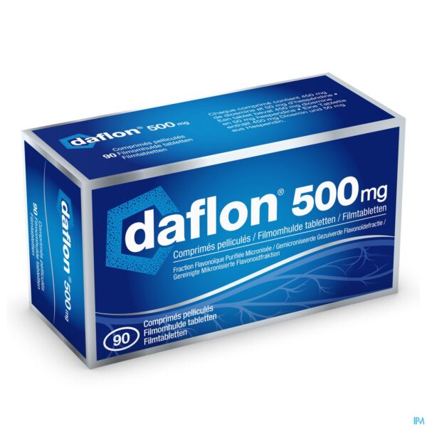 Packshot Daflon 500 Comp 90 X 500mg
