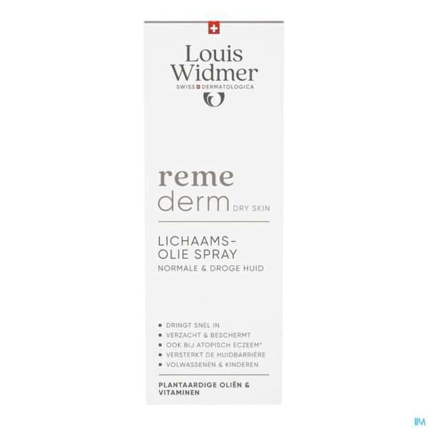 Packshot Widmer Remederm Lichaamsolie Spray 150ml