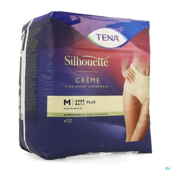 Packshot Tena Silhouette Plus Creme High Waist M 12 782512