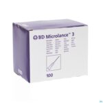 Packshot Bd Microlance 3 Naald 23g 1 Rb 0,6x25mm Blauw 100