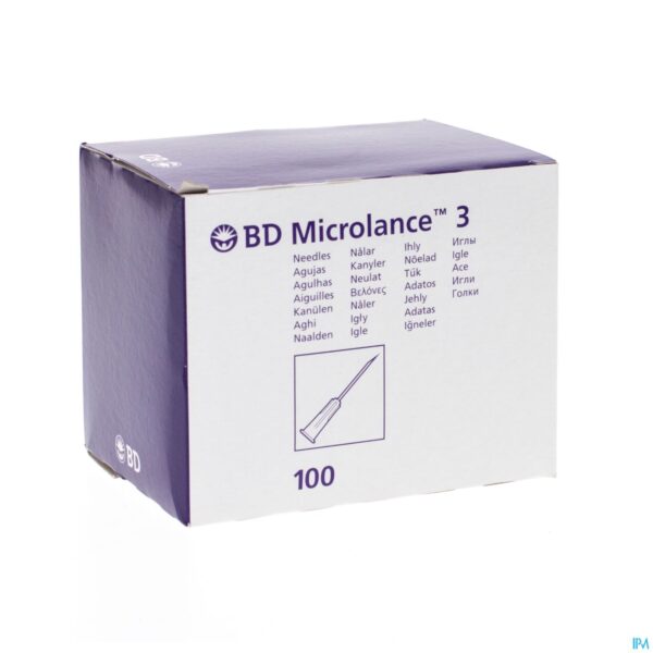 Packshot Bd Microlance 3 Naald 23g 1 Rb 0,6x25mm Blauw 100