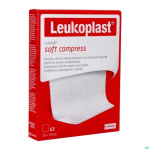 Packshot Cutisoft 7,5cmx7,5cm 12 Leukoplast