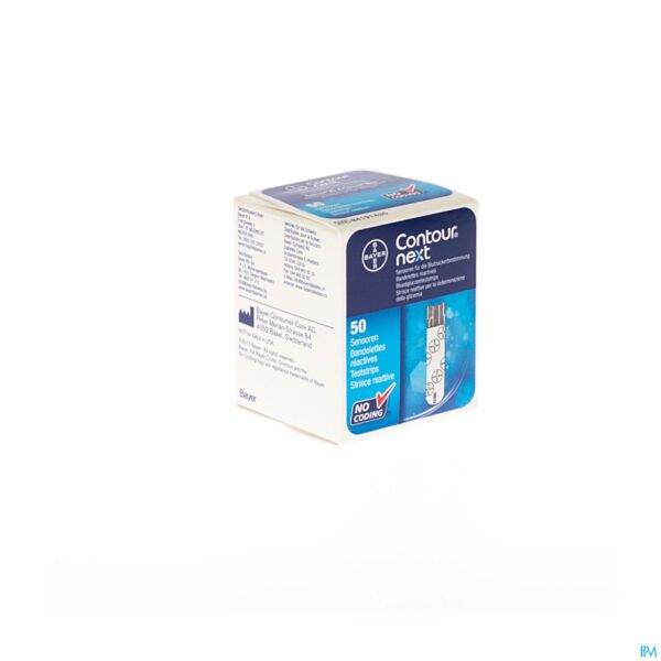 Packshot Ascencia Contour Next Teststrips 50