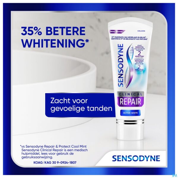 Lifestyle_image Sensodyne Clinical Repair Active White 75ml