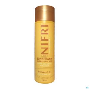 Packshot Nifri Zonnebank Super Bruiner Huidtype 1&2 200ml