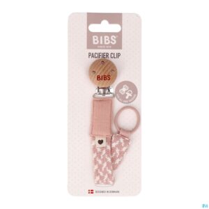 Packshot Bibs Fopspeenketting Braided Blush&ivory