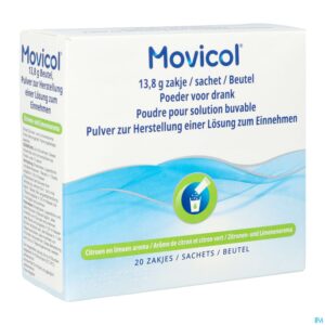 Packshot Movicol Sachets Zakjes 20