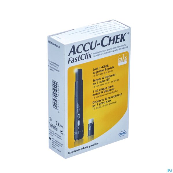 Packshot Accu Chek Fastclix (prikker+lancet 1x6)05864666171