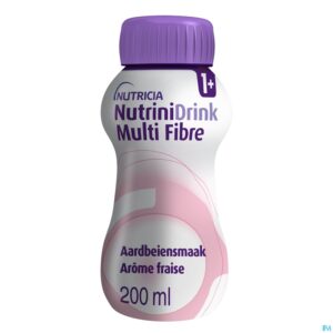Packshot Nutrinidrink Aardbei Multi F.+12m Fl 200ml 65589