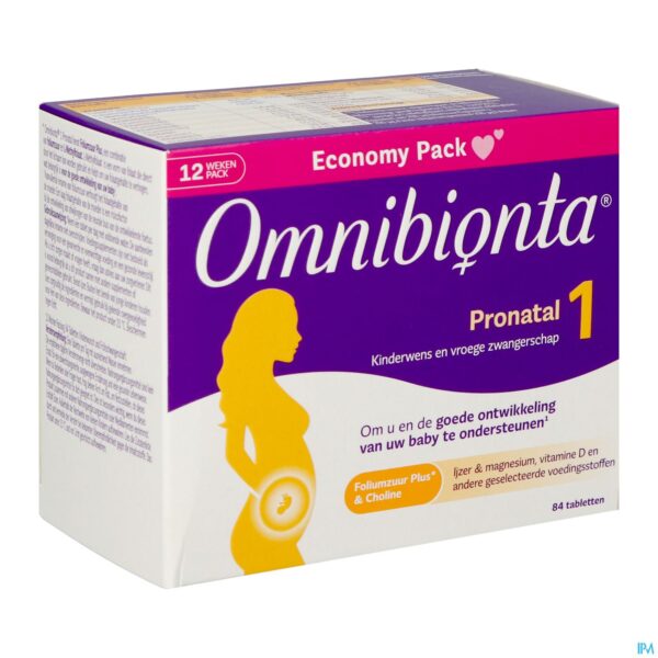 Packshot Omnibionta Pronatal 1kinderwens Zwang.12wek Tabl84
