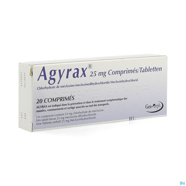 Packshot Agyrax 25mg Comp 20