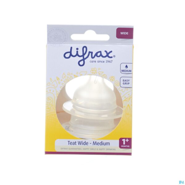 Packshot Difrax Flessenspeen Natural Wide Medium 676 Packshot Difrax Flessenspeen Natural Wide Medium 676