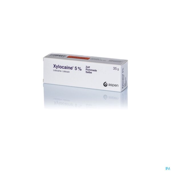 Packshot Xylocaine 5% Zalf Tube 1 X 35g Packshot Xylocaine 5% Zalf Tube 1 X 35g