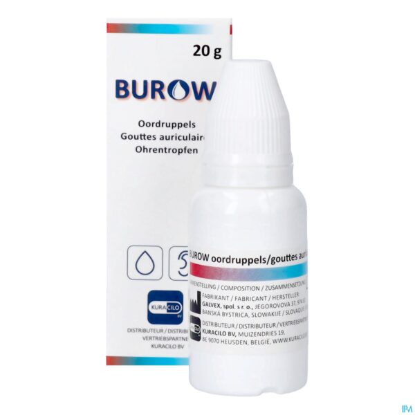 Productshot Burow Oordruppels 20g Kuracilo