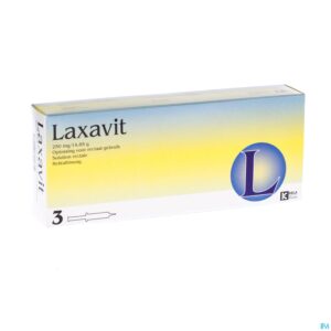 Packshot Laxavit Micro Enema Inj 3x12ml