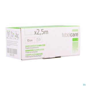 Packshot Febelcare Med5 Fixatiepleist. N/woven 10cm 2,5m 1