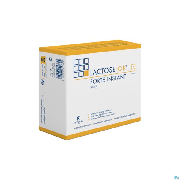 Packshot Lactose Ok Forte Instant Sticks 30 5762 Revogan