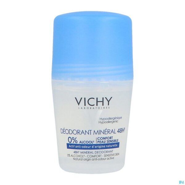 Packshot Vichy Deo Mineraal Roller 48u 50ml