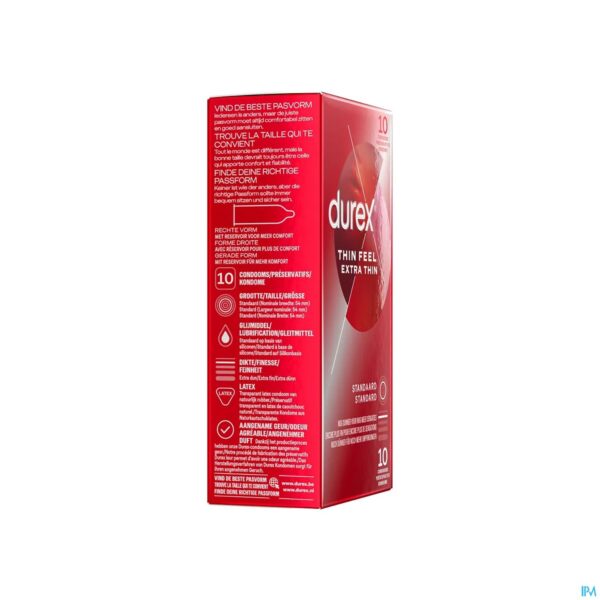 Packshot Durex Thin Feel Extra Thin Condoms 10 Packshot Durex Thin Feel Extra Thin Condoms 10