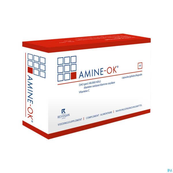 Packshot Amine-ok Revogan 2x20 Caps