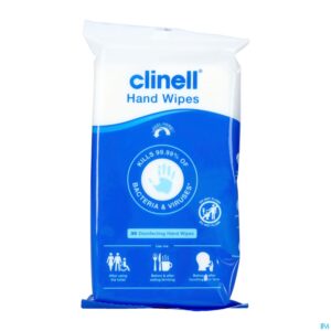 Packshot Clinell Reiningingsdoekjes Handen 30