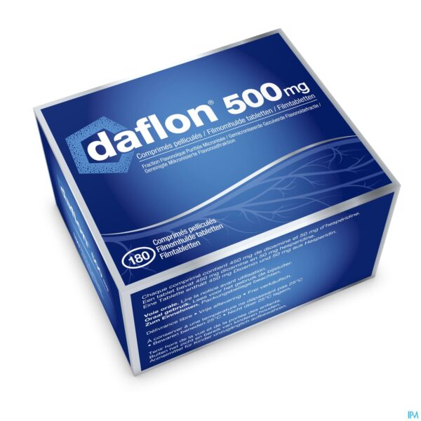 Packshot Daflon 500 Filmomh Tabl 180 X 500mg