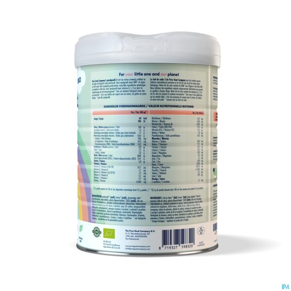 Productshot Pure Goat Opvolgmelk 3 Pdr 800g