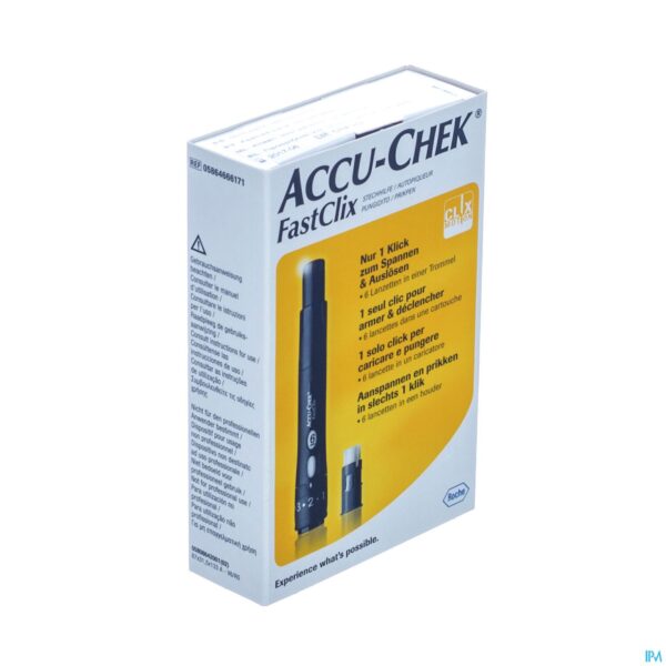 Packshot Accu Chek Fastclix (prikker+lancet 1x6)05864666171