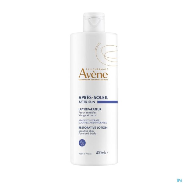 Packshot Avene After Sun Herstellende Melk 400ml