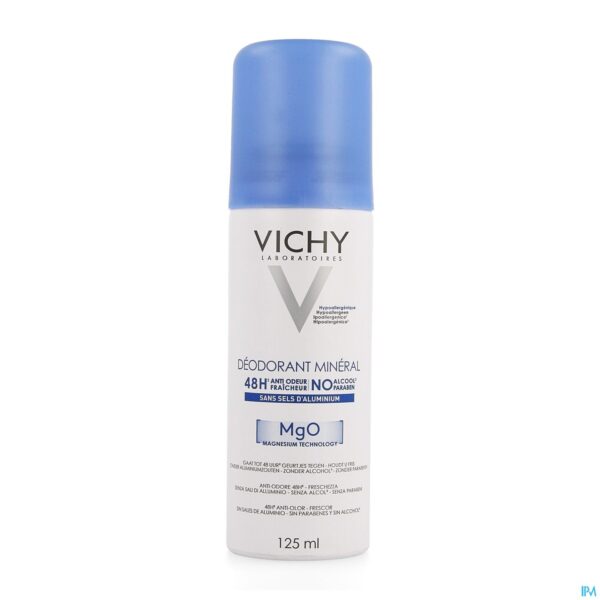 Productshot Vichy Deo Mineraal Spray 48u 125ml