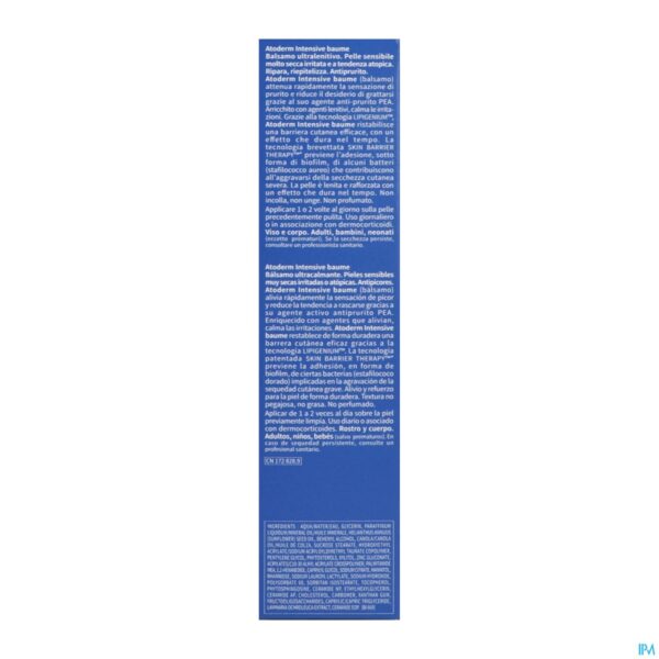 Packshot Bioderma Atoderm Intensive Balsem Tube 75ml