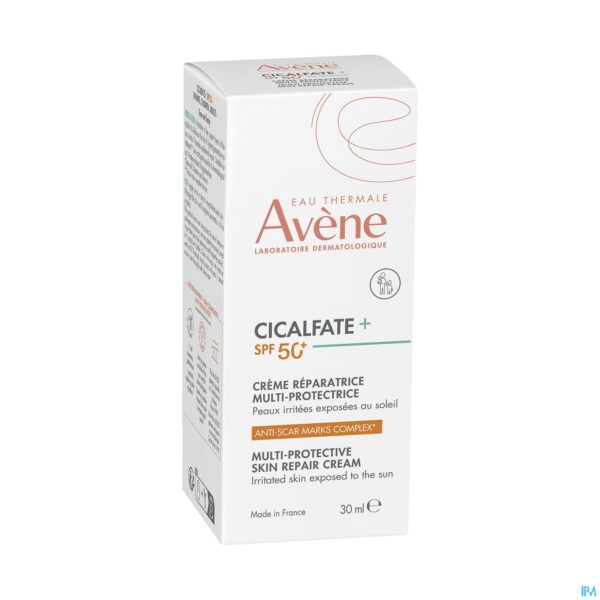 Packshot Avene Cicalfate+ Spf50+ Herst. Multi-besch. Cr30ml
