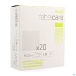 Packshot Febelcare Med1 Steriele Gaaskompres 7,5x7,5cm 20x1