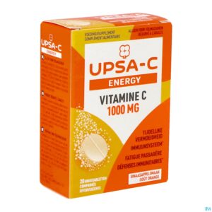 Packshot Upsa C Energy 1000mg Bruistabl 20