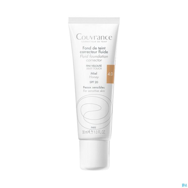 Productshot Avene Couvrance Fdt Correct. Fluide 4 Miel 30ml