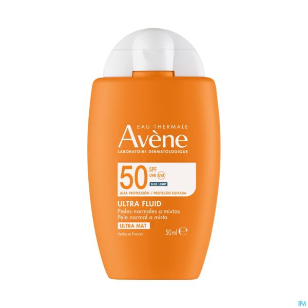 Packshot Avene Zon Spf50 Ultra Fluid Invisible 50ml