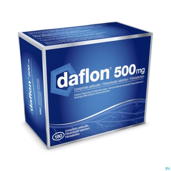 Packshot Daflon 500 Filmomh Tabl 180 X 500mg