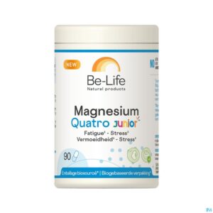 Packshot Magnesium Quatro Junior Be Life Caps 90