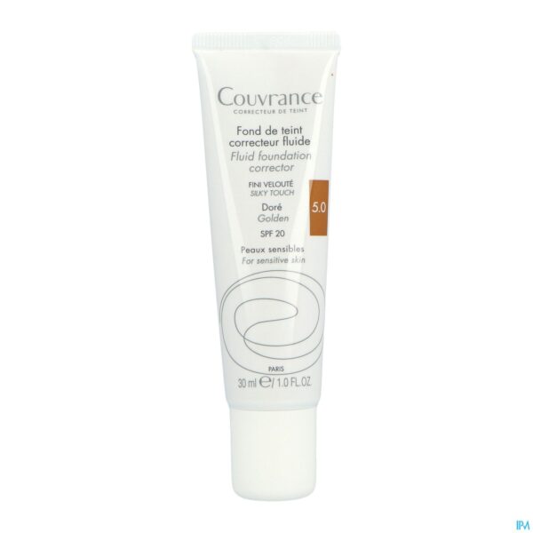 Productshot Avene Couvrance Fdt Correct. Fluide 5 Dore 30ml
