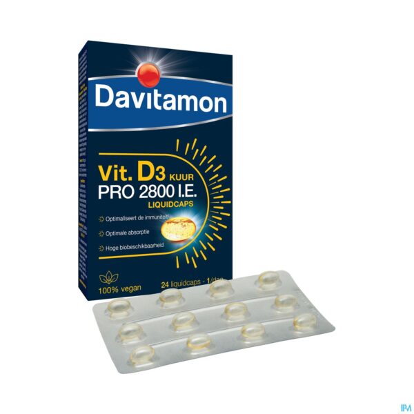 Productshot Davitamon Vegan Vit.d3 2800iu 24 Caps Be