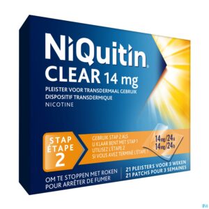 Packshot Niquitin Clear Patches 21 X 14mg