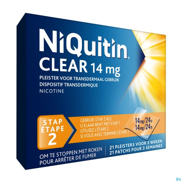 Packshot Niquitin Clear Patches 21 X 14mg Packshot Niquitin Clear Patches 21 X 14mg